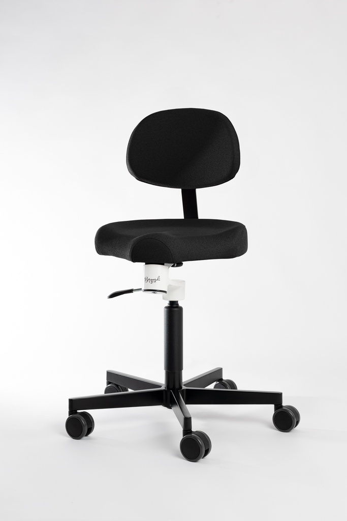 [902000080.S1] Ergonomiestuhl Aurelius (Stoff-Schwarz-CURA-60999, Standard, Mit)